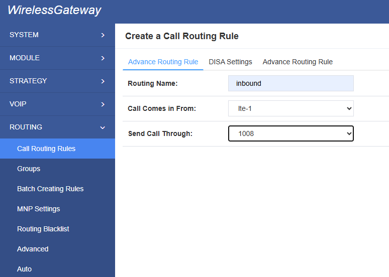 Wireless Gateway connects with Freepbx15 | OpenVox Document Center Pasted 140