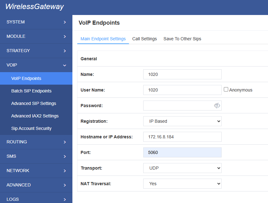 Wireless Gateway connects with FreeSwitch1.10.5 | OpenVox Document Center Pasted 146