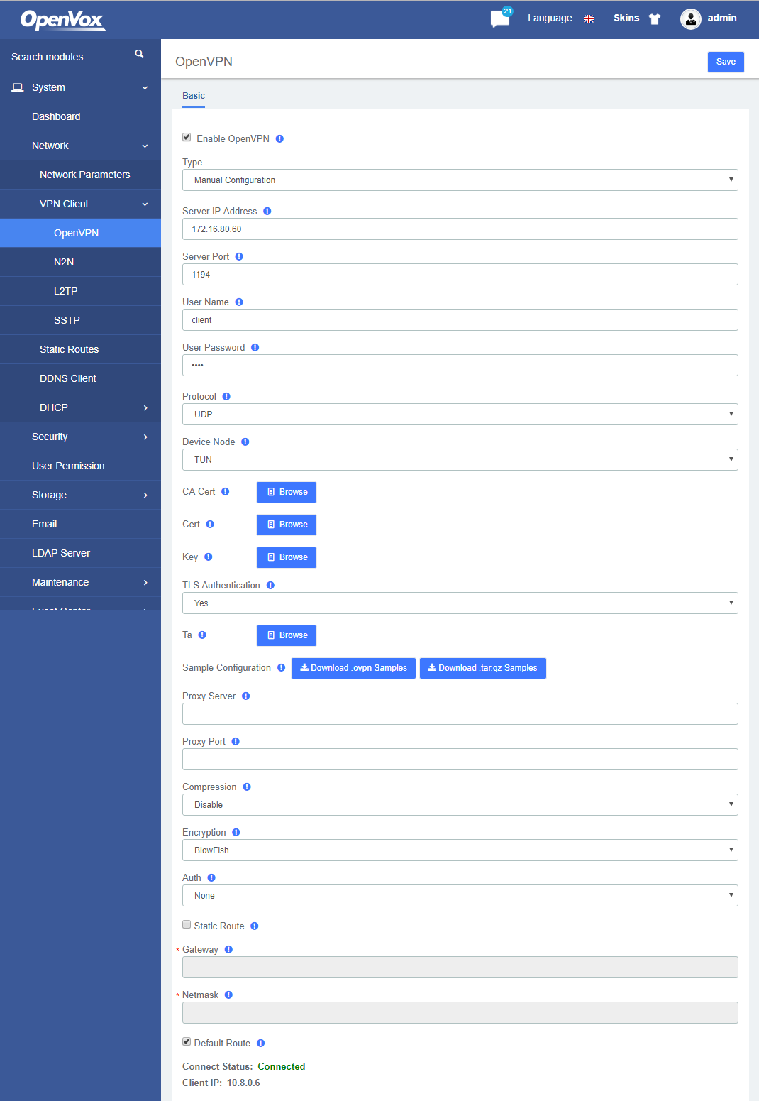 Check the Client Status | OpenVox Document Center C:\37cb8670019e96e0ee543db9b95388f1