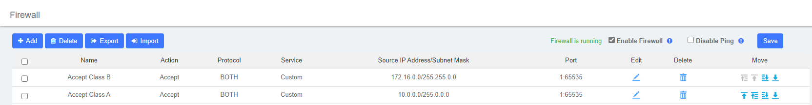 Firewall Rules | OpenVox Document Center C:\cd2305c8bee1f657a179855a0c2ade79