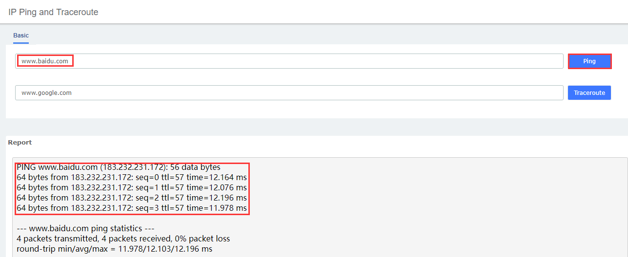 Ping IP Address | OpenVox Document Center word image 312
