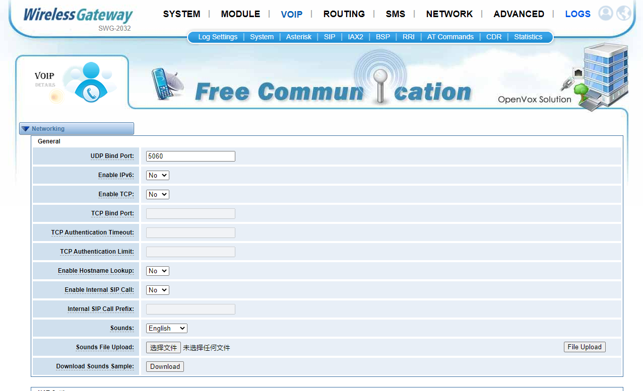 Modify secondary dialing voice prompts | OpenVox Document Center Pasted 11
