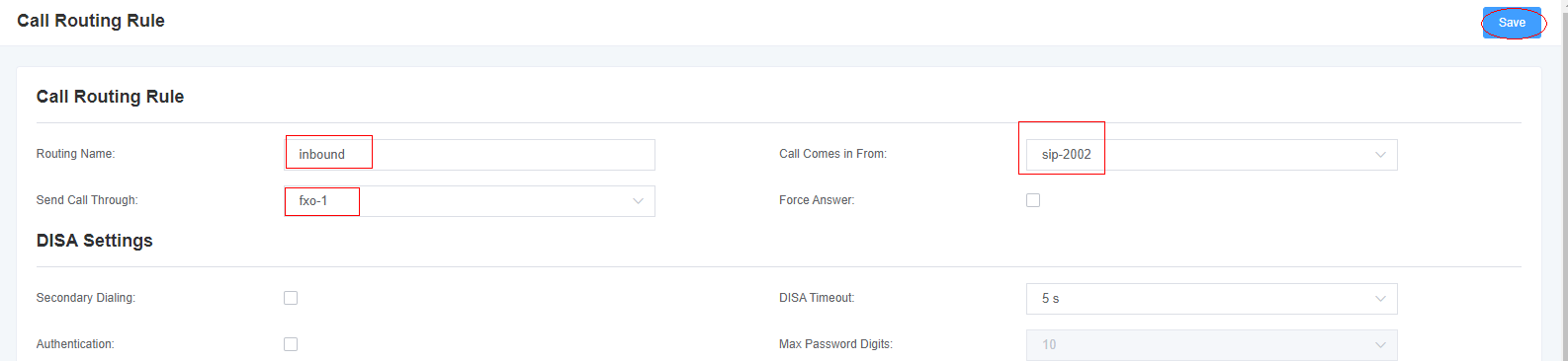 Analog Gateway FXO connect with Issabel | OpenVox Document Center word image 22