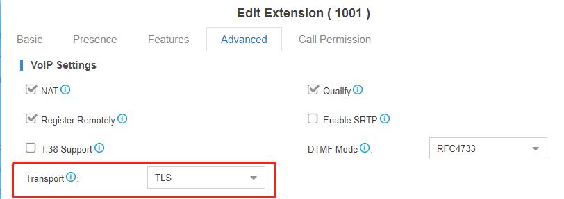 Analog Gateway FXS configure TLS and SRTP with Yeastar S20 VoIP PBX | OpenVox Document Center Pasted 34