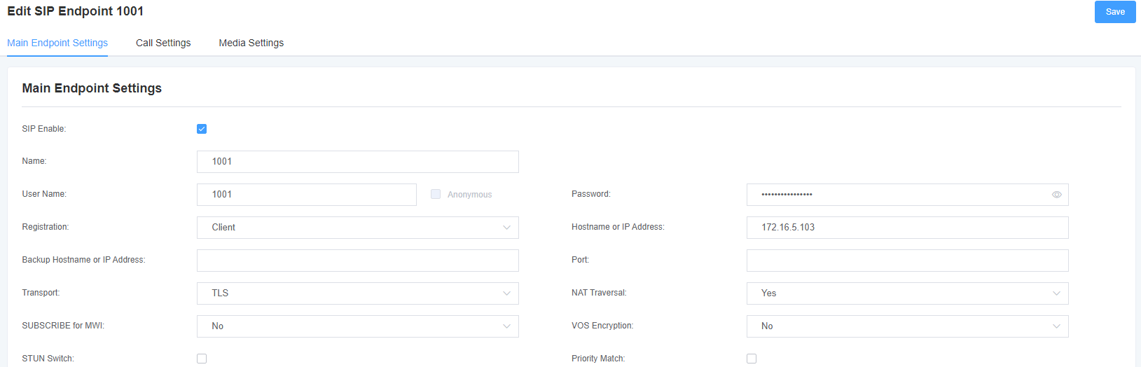 Analog Gateway FXS configure TLS and SRTP with Yeastar S20 VoIP PBX | OpenVox Document Center Pasted 37
