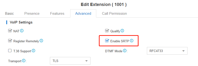Analog Gateway FXS configure TLS and SRTP with Yeastar S20 VoIP PBX | OpenVox Document Center Pasted 43