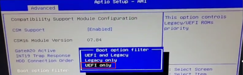 Hard disk recognition and boot mode selection in CCU | OpenVox Document Center Pasted 7