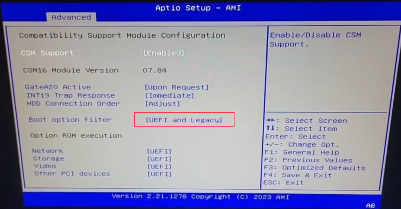 Hard disk recognition and boot mode selection in CCU | OpenVox Document Center word image 8