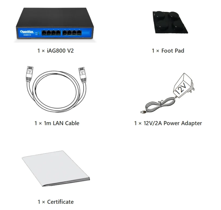 iAG800 V2 OIAD Analog Gateway Quick Installation Guide | OpenVox Document Center Pasted 1