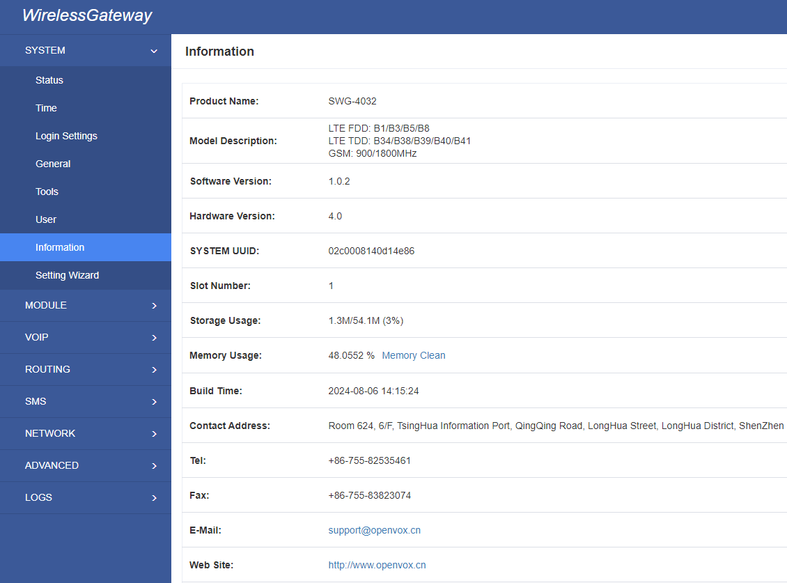 SWG-4032 User Manual V2.0 | OpenVox Document Center word image 483
